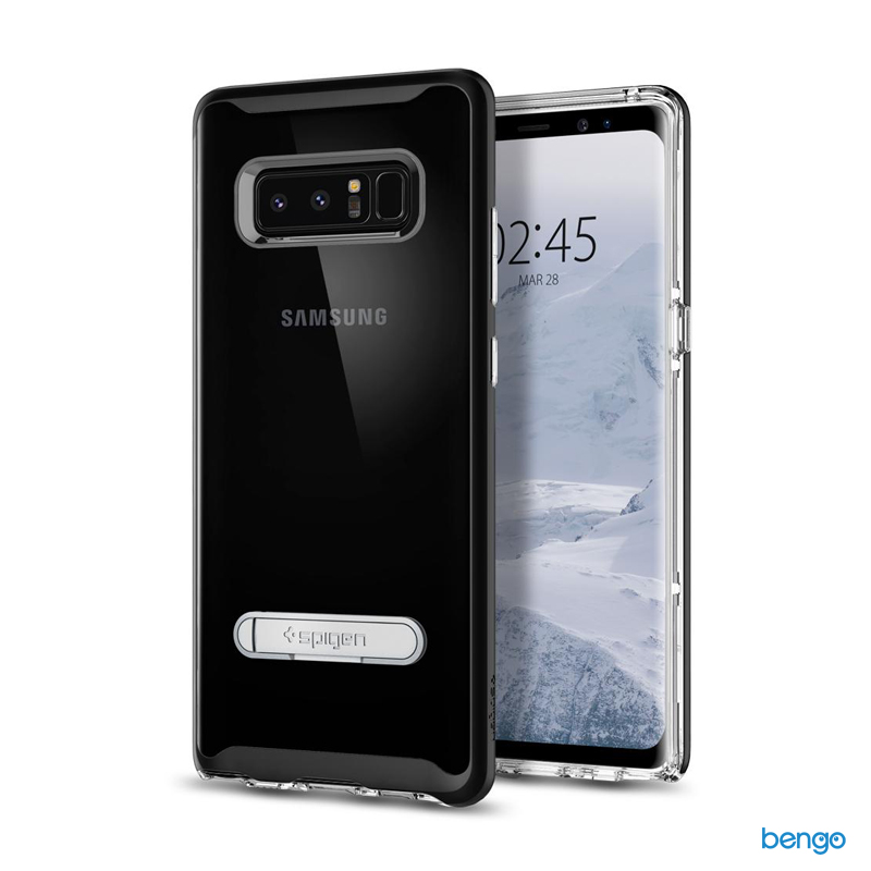 Ốp lưng Samsung Galaxy Note 8 SPIGEN Crystal Hybrid – Black